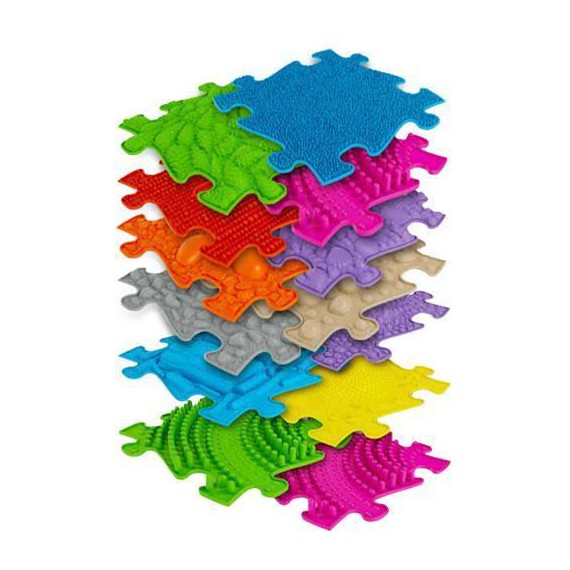 MATA SENSORYCZNA ORTOPEDYCZNA PUZZLE 19 EL. XXL