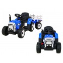 COIL Traktor z przyczepą na akumulator 2x12V (koła EVA. siedzenie z ekoskóry .pilot) niebieski dla dzieci XMX611
