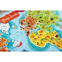 CZUCZU Puzzle Duża Mapa Świata 98x68cm