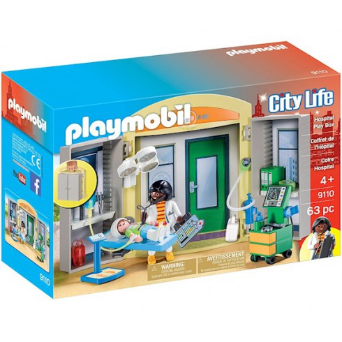 PLAYMOBIL PRZENOŚNY SZPITAL W SKRZYNECZCE 9110 PLAYMOBIL PRZENOŚNY SZPITAL W SKRZYNECZCE 9110