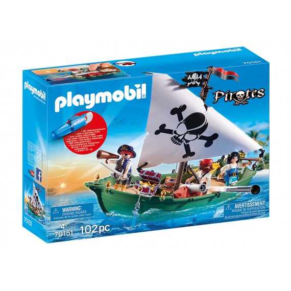Playmobil Klocki Statek Piracki 70151