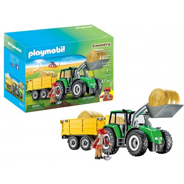 Playmobil Traktor z przyczepą 9317