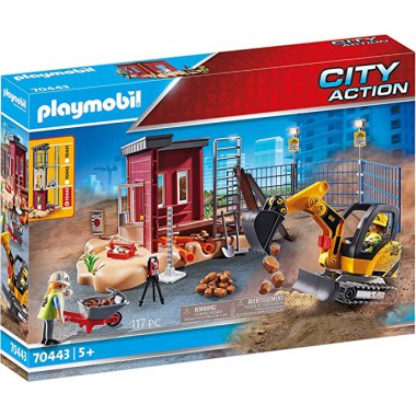 Playmobil Mała Koparka z el.konstrukcyjnym 70443