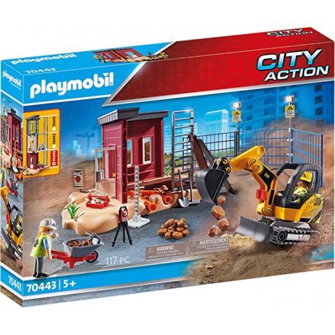 Playmobil Mała Koparka z el.konstrukcyjnym 70443 Playmobil Mała Koparka z el.konstrukcyjnym 70443