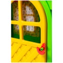 COIL Domek ogrodowy z okiennicami zielony dla dzieci