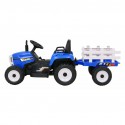 COIL Traktor z przyczepą na akumulator 2x12V (koła EVA. siedzenie z ekoskóry .pilot) niebieski dla dzieci XMX611