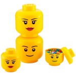 LEGO MAŁY POJEMNIK NA ZABAWKI KLOCKI LEGO GŁOWA ROZ. S