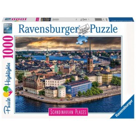 RavensburgerPolska Puzzle 1000 elementów Skandynawskie Miasto Widok