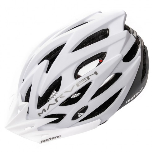 KASK ROWEROWY METEOR MARVEN L 58-61 CM BIAŁY/SZARY