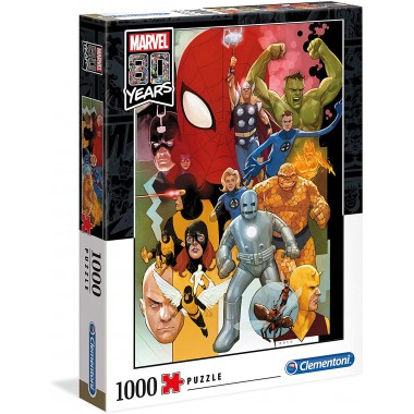 Clementoni 39534 Puzzle 1.000 elementów  Marvel 80 Years