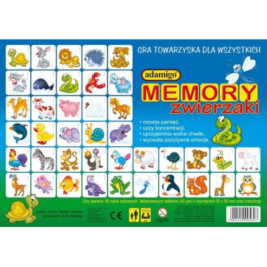 Adamigo Memory Mini - Zwierzaki