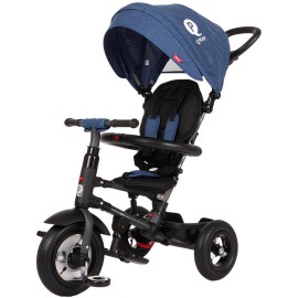 Sunbaby Rowerek trójk - pompowane koła Qplay Rito - niebieski