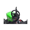 COIL Traktor z przyczepą na akumulator 2x12V (koła EVA. siedzenie z ekoskóry .pilot) zielony dla dzieci  XMX611