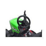 COIL Traktor z przyczepą na akumulator 2x12V (koła EVA. siedzenie z ekoskóry .pilot) zielony dla dzieci  XMX611