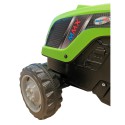 COIL Traktor na pedały z przyczepą ogromny traktorek duży dla dzieci jeździk 143cm zielony