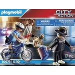 Playmobil Policyjny rower pościg za kieszonkowcem 70573