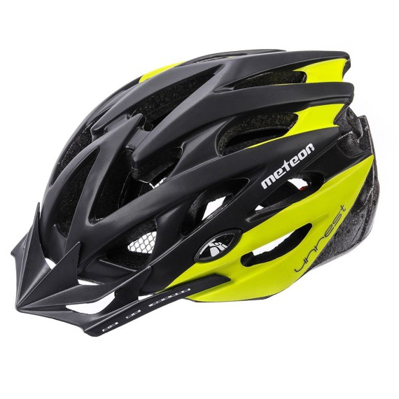 KASK ROWEROWY METEOR MV29 UNREST L 58-61 CM CZARNY/ZIELONY