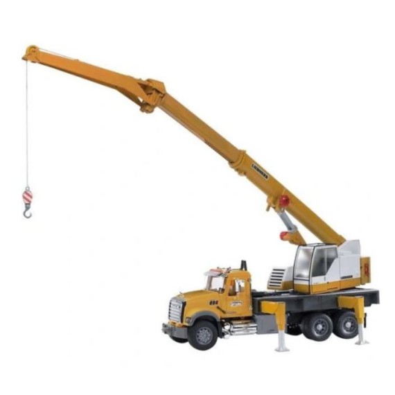 Bruder Pojazd Mack Granite z dźwigiem Liebherr