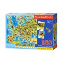 Castor Puzzle 180 elementów Mapa Europy
