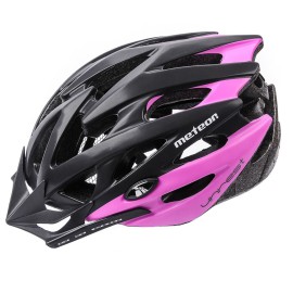KASK ROWEROWY METEOR MV29 UNREST L 58-61 CM CZARNY/RÓŻOWY