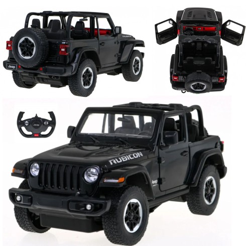COIL Zdalnie sterowany samochód auto RC pilot duży JEEP Wrangler RS skala 1:14 czarny COIL Zdalnie sterowany samochód auto RC pilot duży JEEP Wrangler RS skala 1:14 czarny