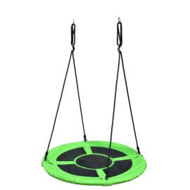 COIL Huśtawka dla dzieci ogrodowa gniazdo bocianie mocna wiszący siedzisko 100cm do 160kg zielona