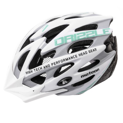 KASK ROWEROWY METEOR MV29 DRIZZLE L 58-61 CM BIAŁY/SZARY/MIĘTOWY KASK ROWEROWY METEOR MV29 DRIZZLE L 58-61 CM BIAŁY/SZARY/MIĘTOWY
