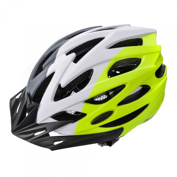 KASK ROWEROWY REGULOWANY METEOR MARVEN S 52-56CM szaro-biały