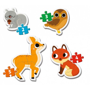 Clementoni Puzzle Moje Pierwsze Puzzle - Leśne zwierzęta