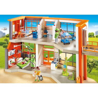 PLAYMOBIL KLOCKI SZPITAL DZIECIĘCY Z WYPOSAŻENIEM 6657