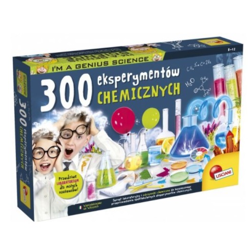 Lisciani Zestaw naukowy I&amp039m A Genius 300 eksperymentów chemicznych Lisciani Zestaw naukowy I&amp039m A Genius 300 eksperymentów chemicznych