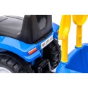 COIL Jeździk pchacz chodzik traktor New Holland z przyczepką dla dzieci niebieski