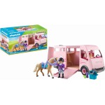 Playmobil Transporter Koni 71237 zestaw klocki Playmobil Transporter Koni 71237 zestaw klocki