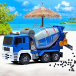 COIL Zdalnie sterowany samochód Betoniarka ciężarówka MAN Auto RC pilot pojazd niebieski COIL Zdalnie sterowany samochód Betoniarka ciężarówka MAN Auto RC pilot pojazd niebieski