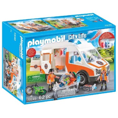 Playmobil Karetka Pogotowie Ambulans Światło Dźwięk 70049