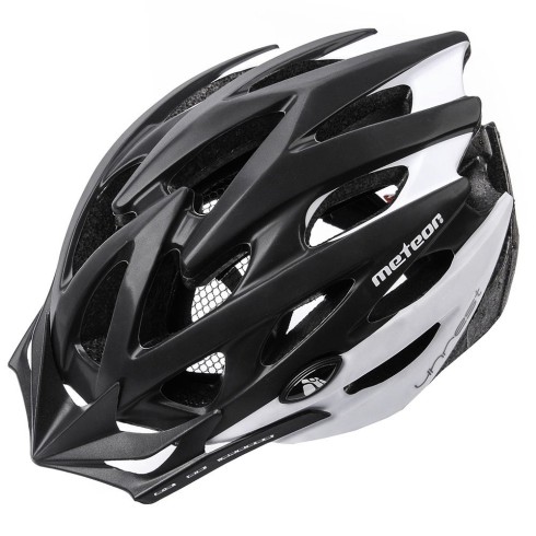KASK ROWEROWY METEOR MV29 UNREST L 58-61 CM CZARNY/BIAŁY KASK ROWEROWY METEOR MV29 UNREST L 58-61 CM CZARNY/BIAŁY