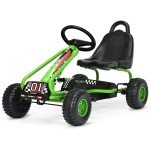 COIL Gokart na pedały duży koła pompowane dla dzieci hamulec super prezent Formuła 1 zielony COIL Gokart na pedały duży koła pompowane dla dzieci hamulec super prezent Formuła 1 zielony