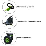 COIL Gokart na pedały duży koła pompowane dla dzieci hamulec super prezent Formuła 1 zielony COIL Gokart na pedały duży koła pompowane dla dzieci hamulec super prezent Formuła 1 zielony