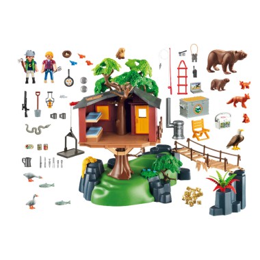 Playmobil Klocki Konstrukcyjne Przygoda z domkiem na drzewie 5557