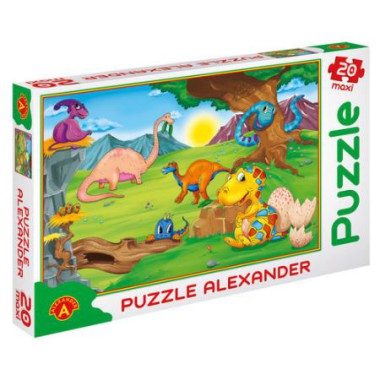 ALEXANDER PUZZLE 20 ELEMENTÓW MAXI DINOZAURY