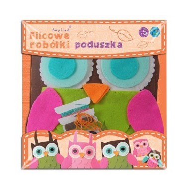 STNUX KREATYWNA ZABAWA FILCOWA PODUSZKA SOWA ROBÓTKA RĘCZNA BRĄZOWA (FCB247PW)