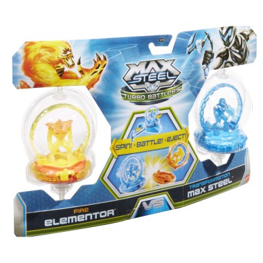 MAX STEEL Turbo Wojownicy Figurka 2pak.