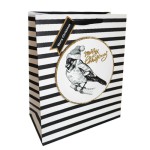 INCOOD TORBY PREZENTOWE 26cm x 32cm CZARNO-BIAŁE