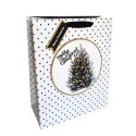 INCOOD TORBY PREZENTOWE 26cm x 32cm CZARNO-BIAŁE