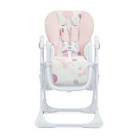 Kinderkraft Krzesełko do karmienia + tacka Yummy różowe