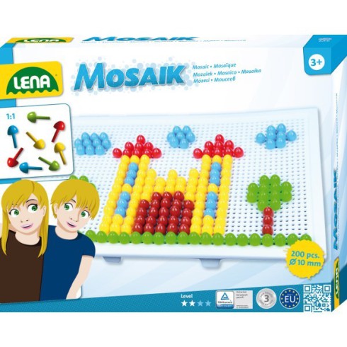 Lena Mozaika Zamek 200 elementów 10 mm Lena Mozaika Zamek 200 elementów 10 mm