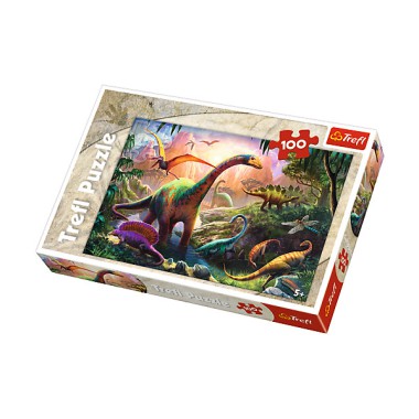 TREFL 100 EL. Świat dinozaurów