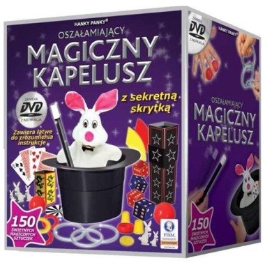 MAGICZNY KAPELUSZ MAGICZNE SZTUCZKI 150 SZTUCZEK