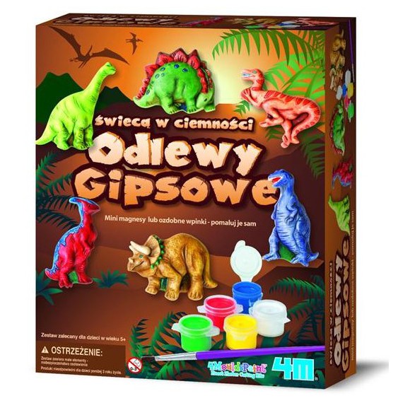 4M Odlewy Gipsowe. Dinozaury