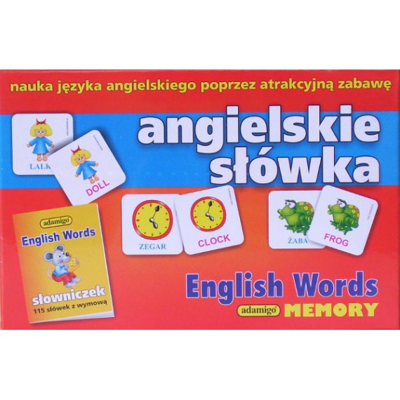 ADAMIGO GRA MEMORY ANGIELSKIE SŁÓWKA